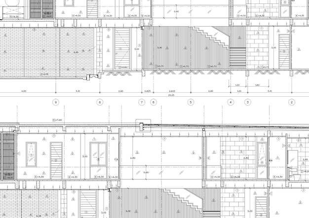 Écrire un plan d'architecture pour la construction.