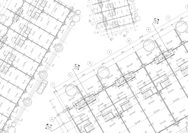 Écrire un plan d'architecture pour la construction.