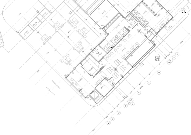 Écrire un plan d'architecture pour la construction.