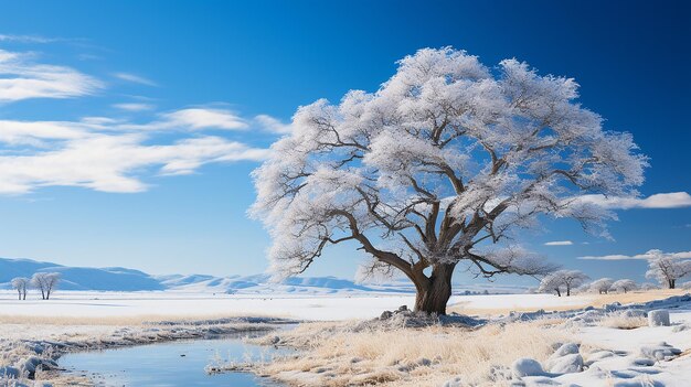 Crisp Winter Day Bright Cerulean Sky Envisagé