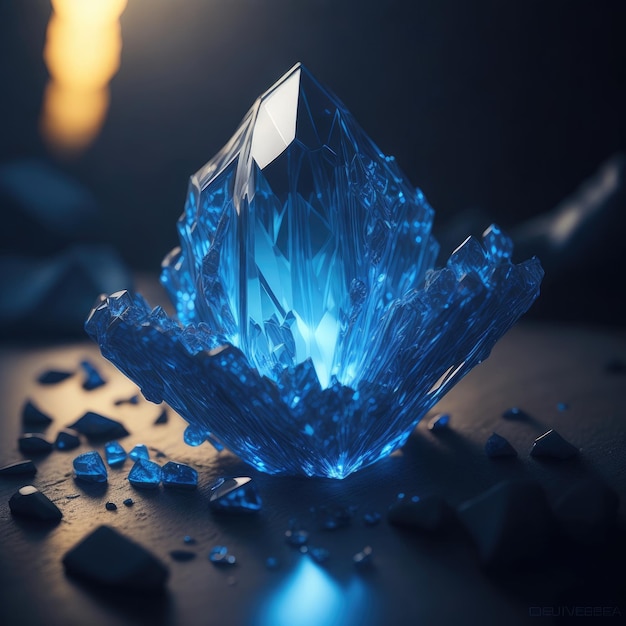 le cristal bleu