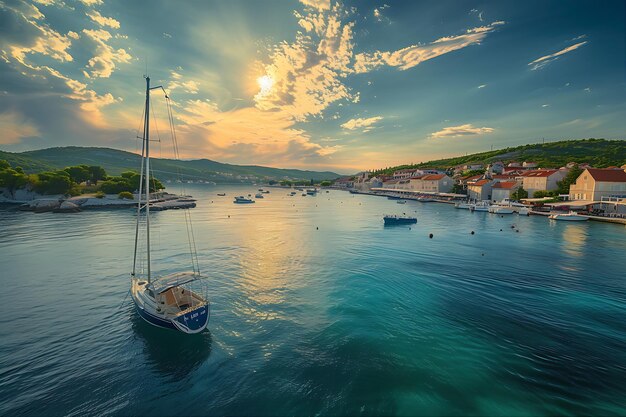 Croatie Capture de l'île de Krkecsao