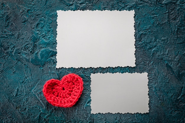 Crochet coeurs de la Saint-Valentin.