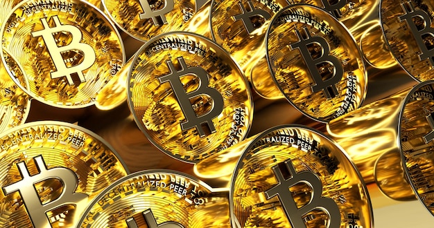 croissance du bitcoin doré