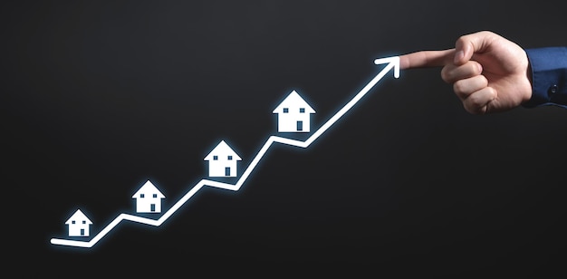 Croissance du marché de la maison graphique immobilière