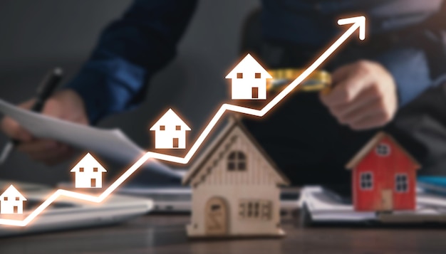 Croissance du marché de la maison graphique immobilière