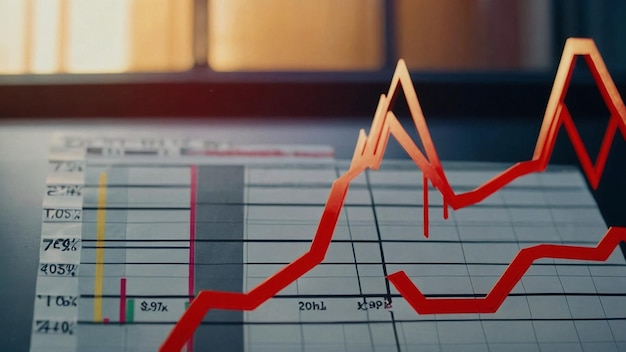 Croissance fondée Vue des marchés immobiliers et boursiers en parfaite clarté