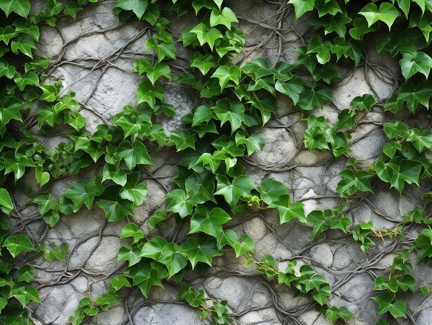 La croissance et la persévérance du mur d'escalade de la vigne isolée sur un fond blanc généré par l'IA