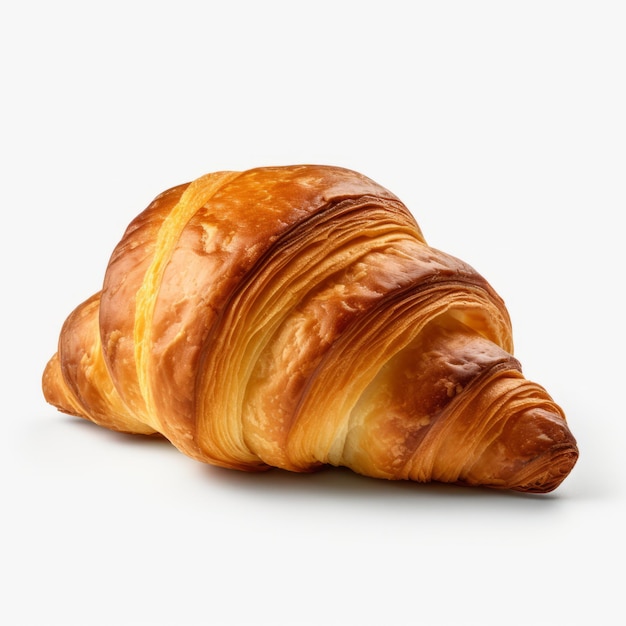 Croissant De Choclo Hyperréalisme Photographie Sur Blanc Isolé