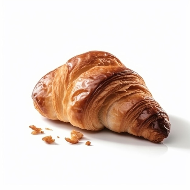 Un croissant avec un croissant dessus avec le mot " français " sur le côté.