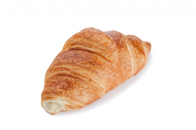 Croissant doré isolé