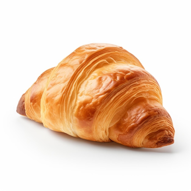 Croissant haute résolution sur fond blanc