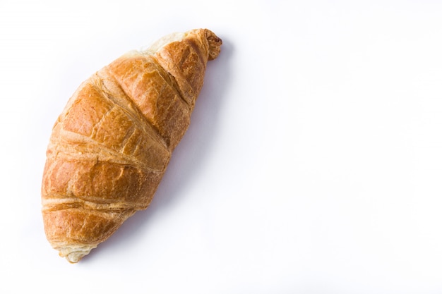 Croissant isolé sur blanc