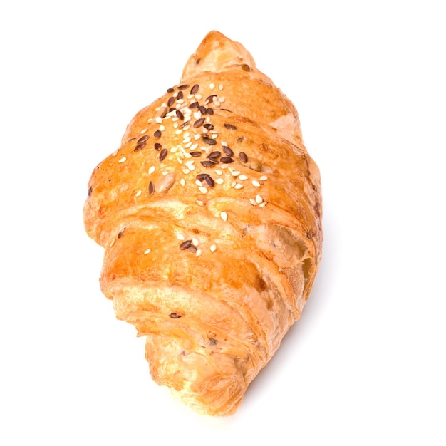 Croissant isolé sur fond blanc