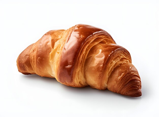 Croissant isolé sur fond blanc