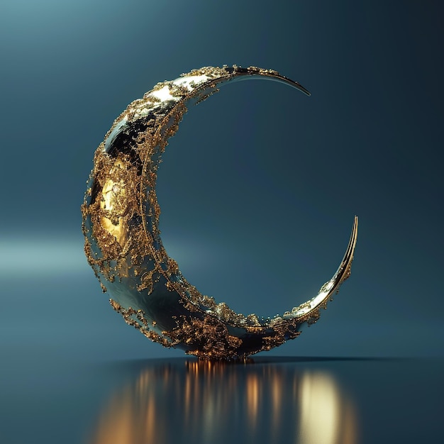 Le croissant de lune en 3D