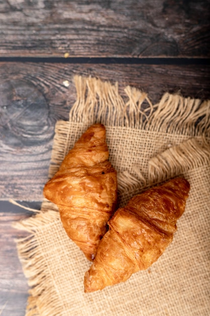 Croissants sur le sac