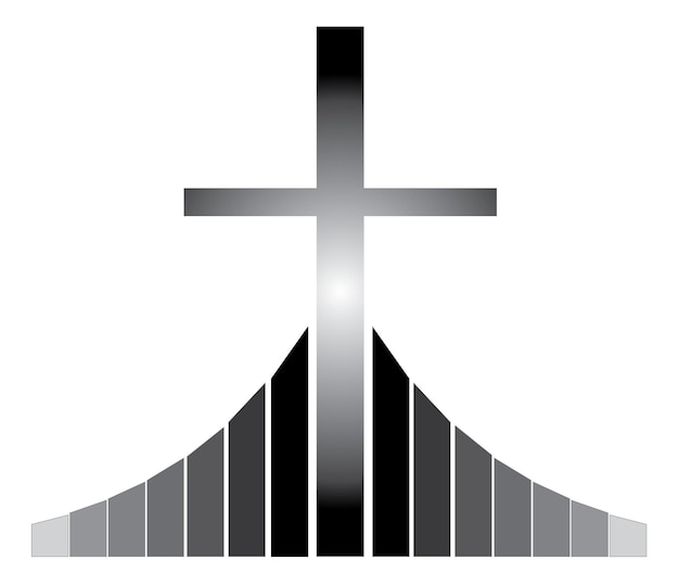 Croix chrétienne au Golgotha