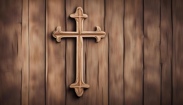 Croix chrétienne en bois fond Christianisme Concept