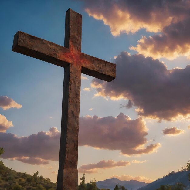 Une croix dans le ciel