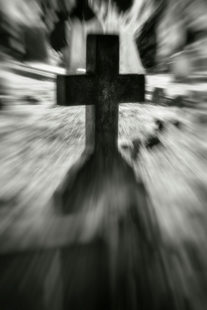 Photo croix dans le cimetière