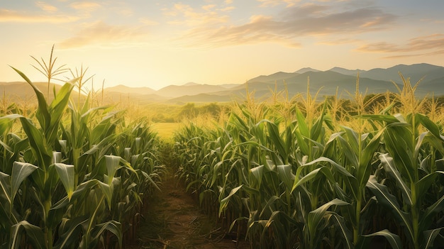 Crop de maïs haut