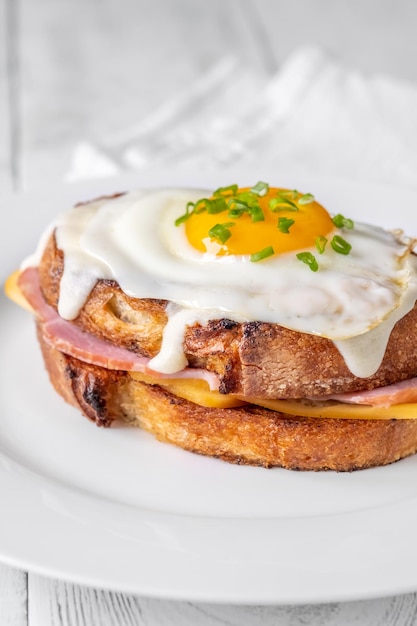 Croque madame sandwich