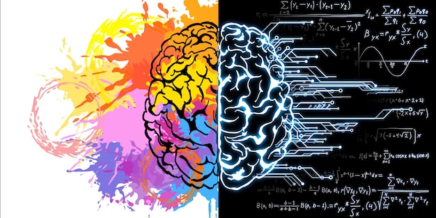 Croquis de cerveau créatif