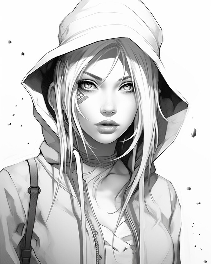 Des croquis à crayon à colorier de Naruto