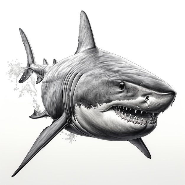 Photo croquis de requin