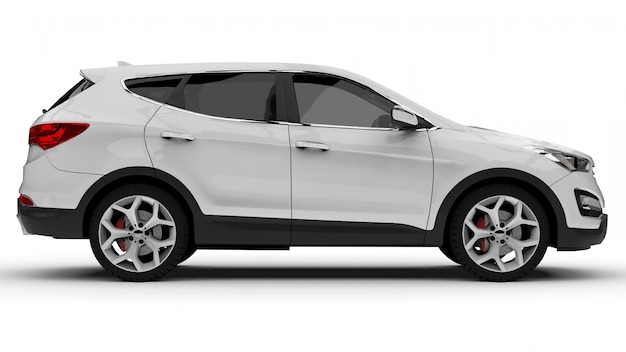 Crossover urbain haut de gamme blanc sur blanc