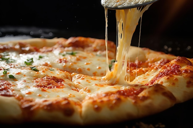 Croûte de pizza croustillante avec trempette au beurre d'ail