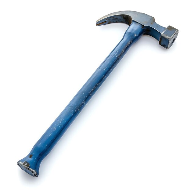 Crowbar avec corps en acier bleu un outil utilisé pour Prying ou Lifti isolé Clean Blank BG Items Design