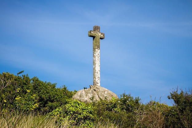 Crucifix sur l'île de Chausey Bretagne France