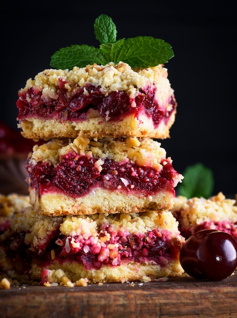 Crumble de morceaux de gâteau