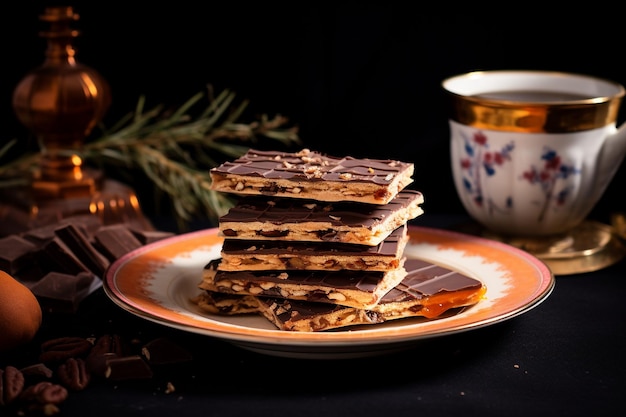 Crunch au chocolat au caramel