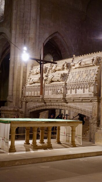 Crypto à l'intérieur du monastère de Poblet en Espagne