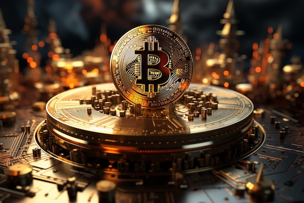 Crypto monnaie bitcoin la future analyse du marché boursier financier de la crypto-monnaie