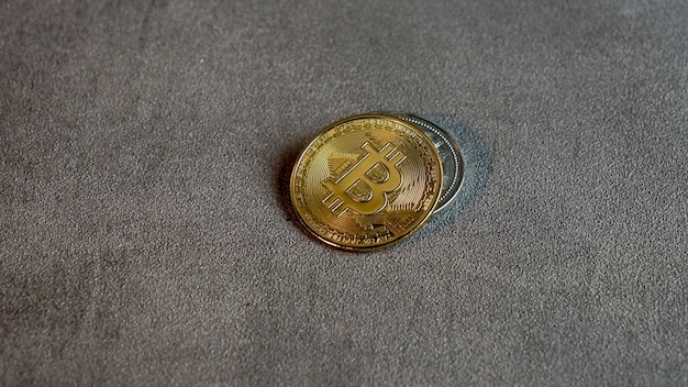 Crypto-monnaie bitcoin la future pièce d'or pièce d'or