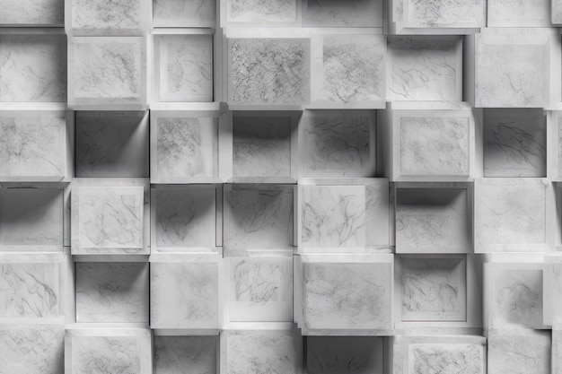 Cube béton abstrait fond image de rendu 3d modèle sans couture