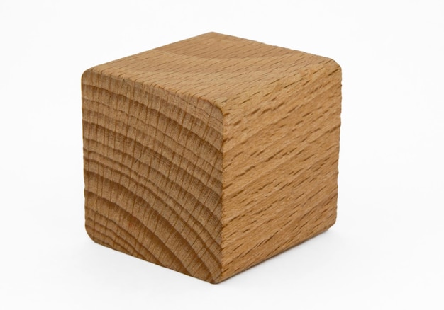 Cube en bois ABC