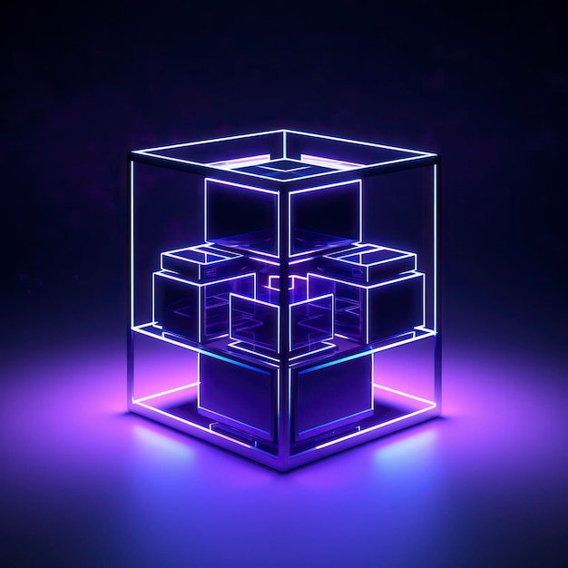 Un cube contenant de nombreuses boîtes constituées de cubes.