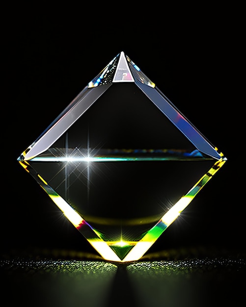 Un cube de verre diamant