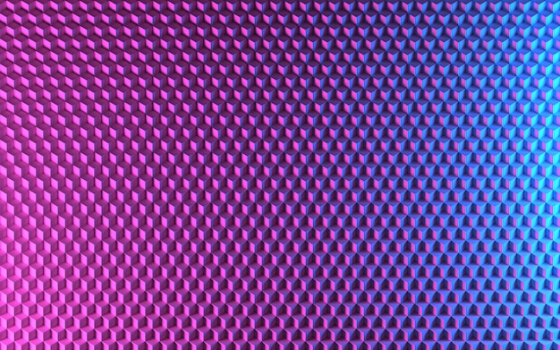 Cubes 3d violet bleu isométrique