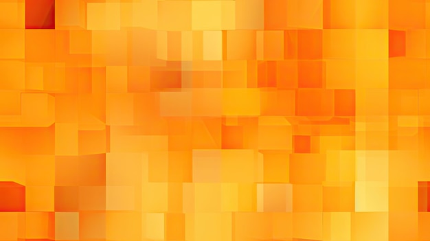 Des cubes abstraits d'art moderne avec un motif de pixel orange vibrant