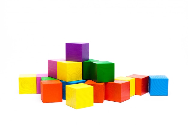 Cubes enfants colorés