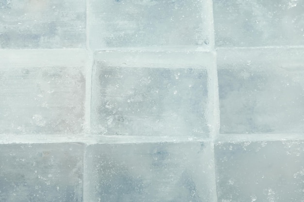 Cubes de glace sur fond entier se bouchent