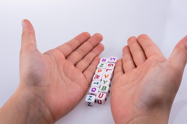 cubes de lettres