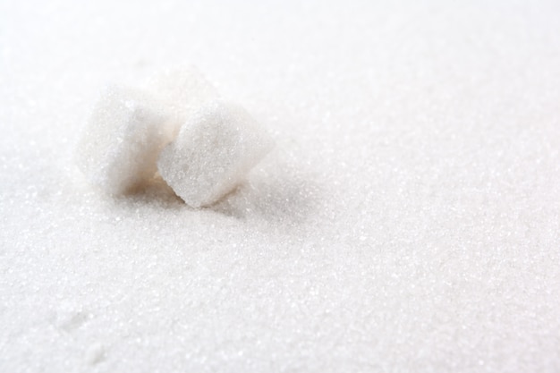 cuillère à soupe de sable blanc et de sucre en poudre