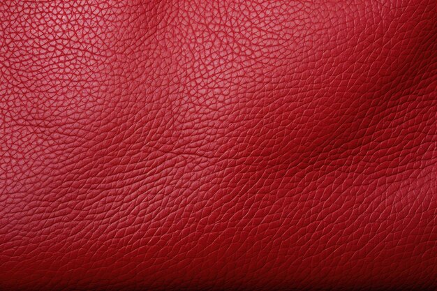 le cuir rouge d'un sac en cuir.